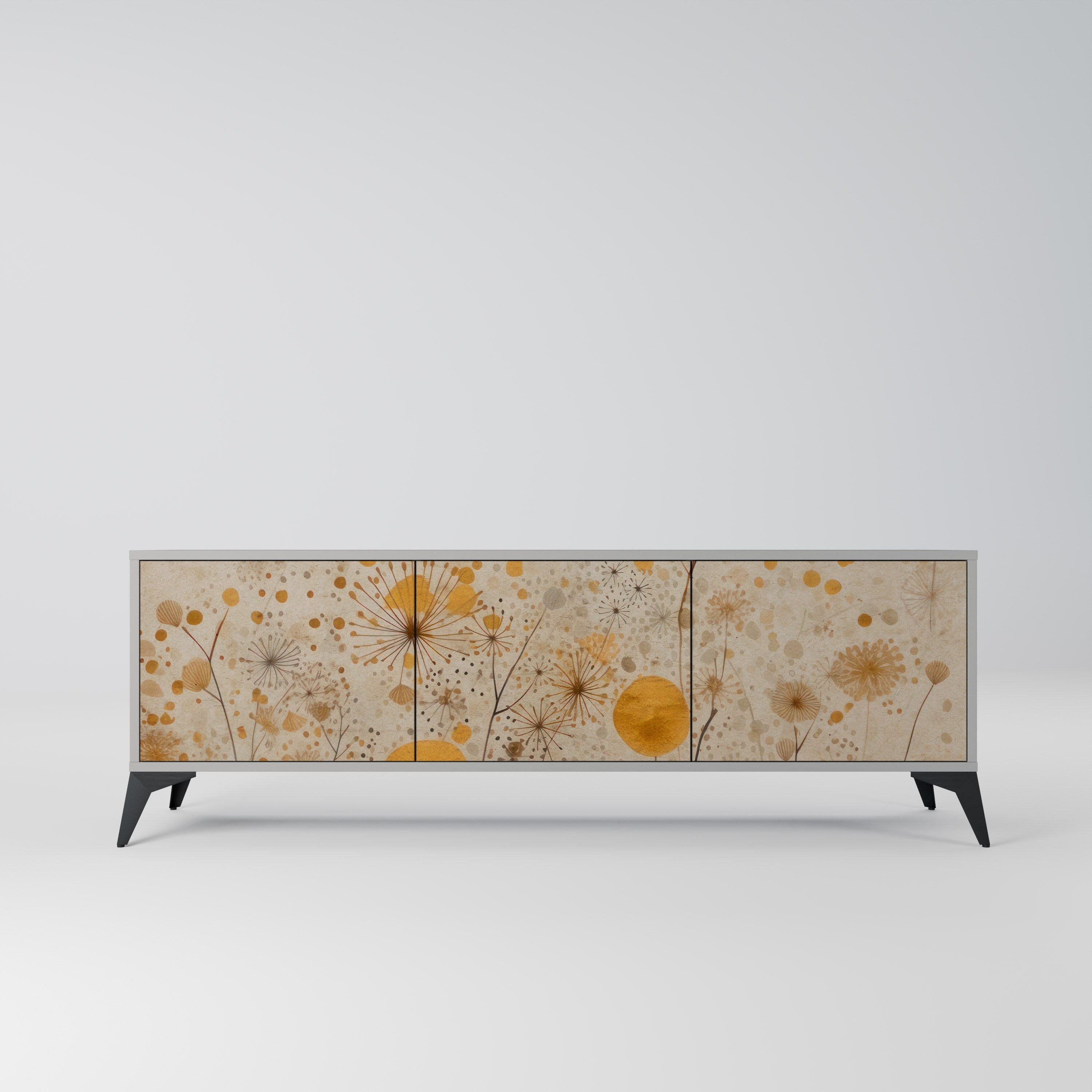 MORNING GLADE TV-Lowboard mit 3 Türen in Grau