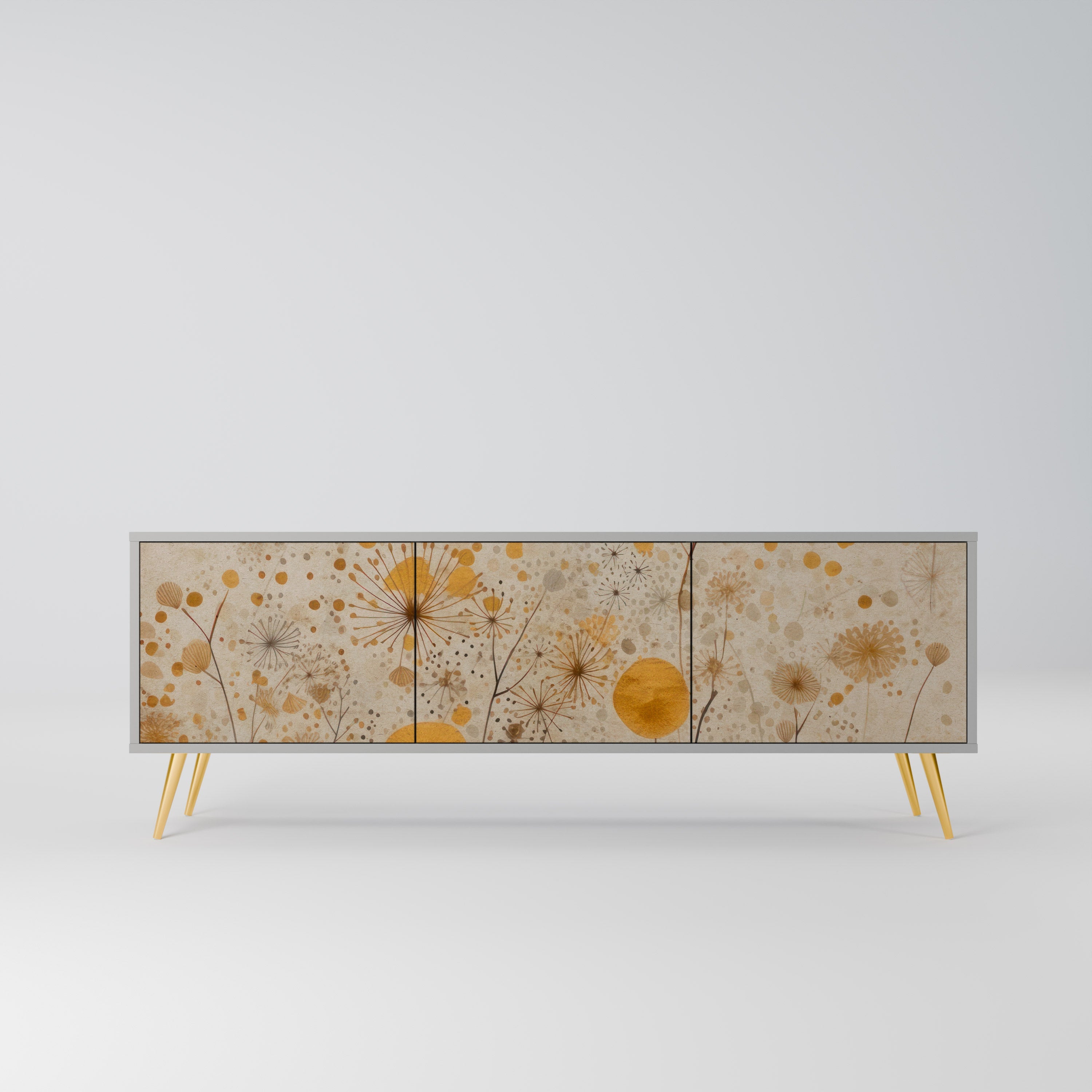 MORNING GLADE TV-Lowboard mit 3 Türen in Grau