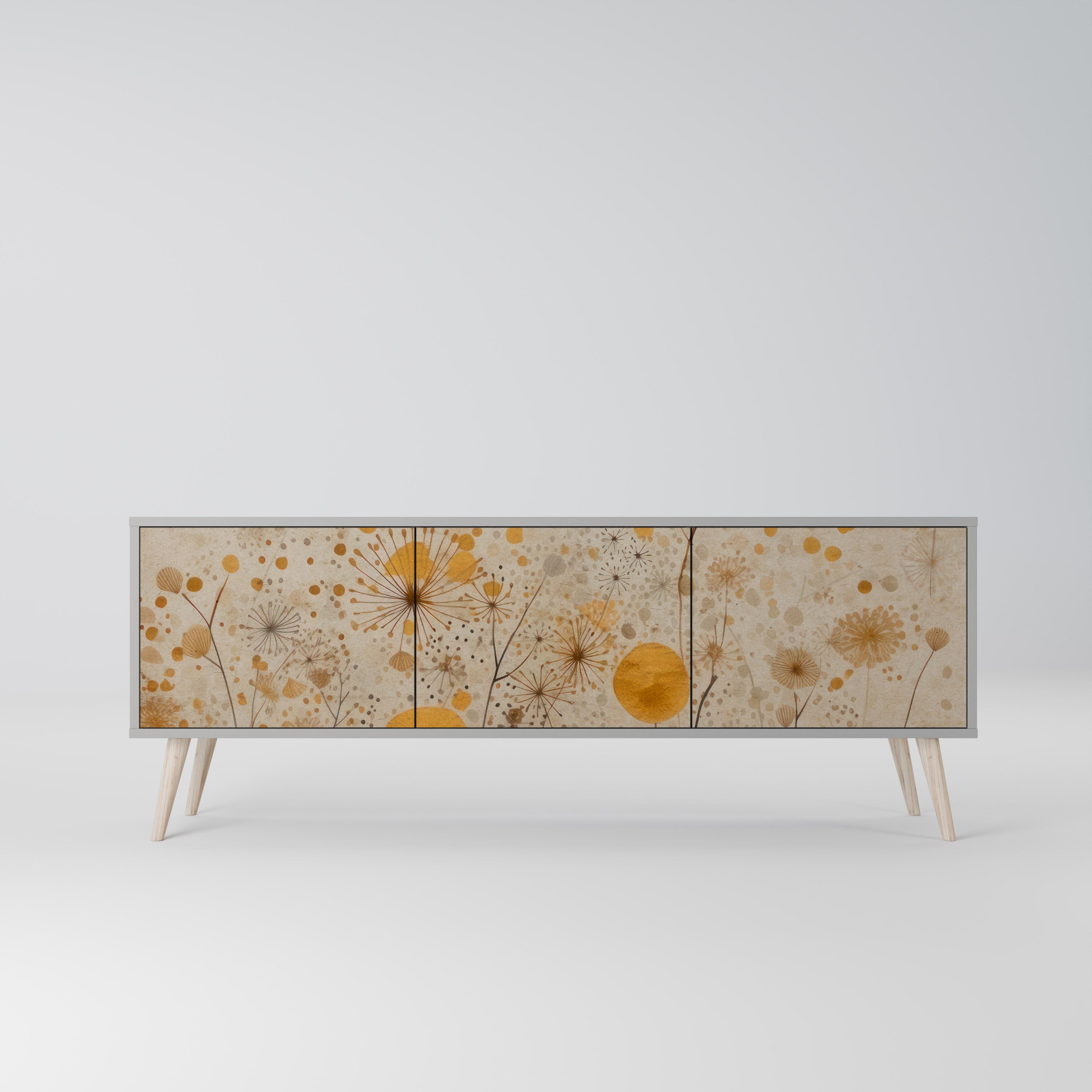 MORNING GLADE TV-Lowboard mit 3 Türen in Grau