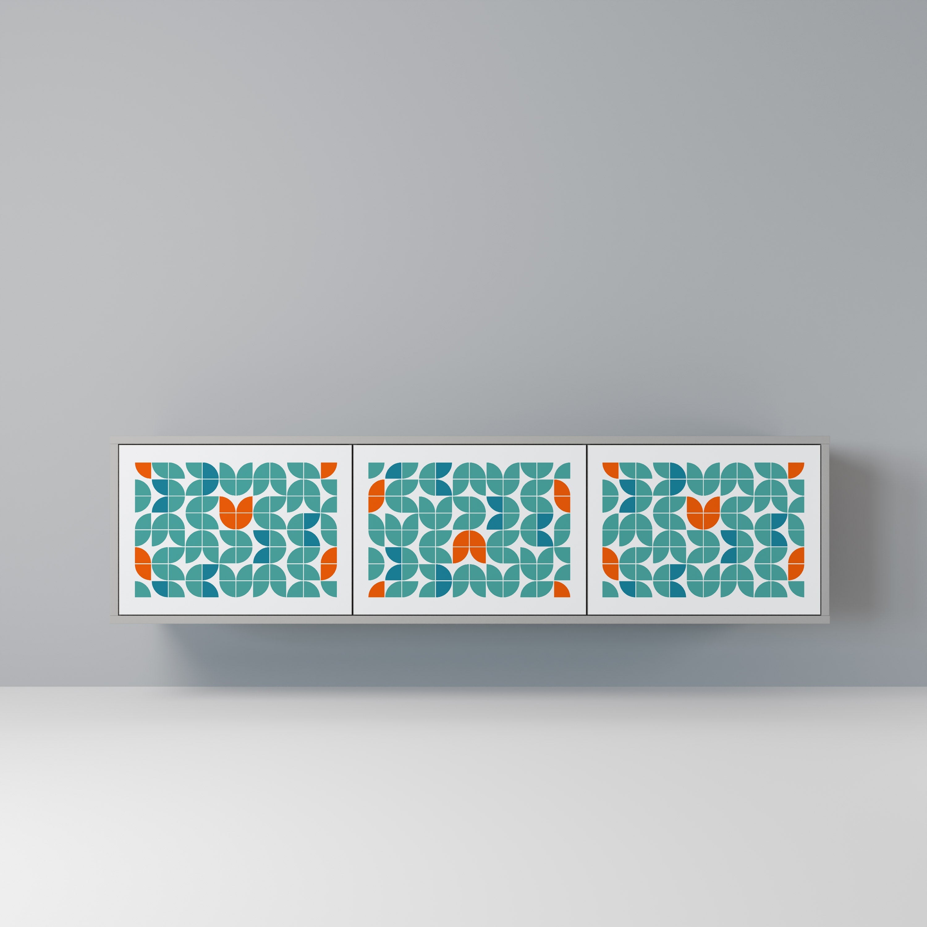 BE THE CHANGE TV-Lowboard mit 3 Türen in Grau