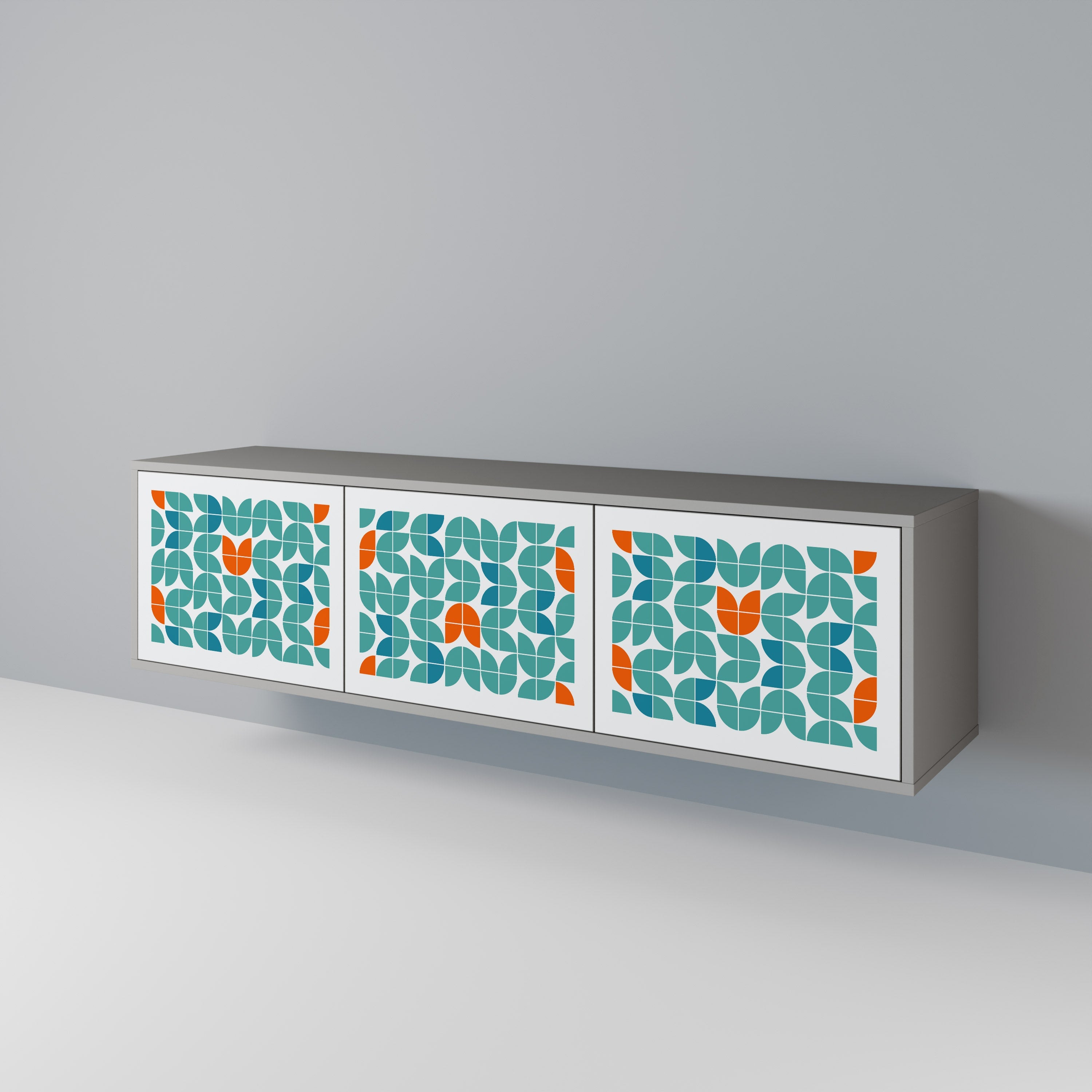 BE THE CHANGE TV-Lowboard mit 3 Türen in Grau