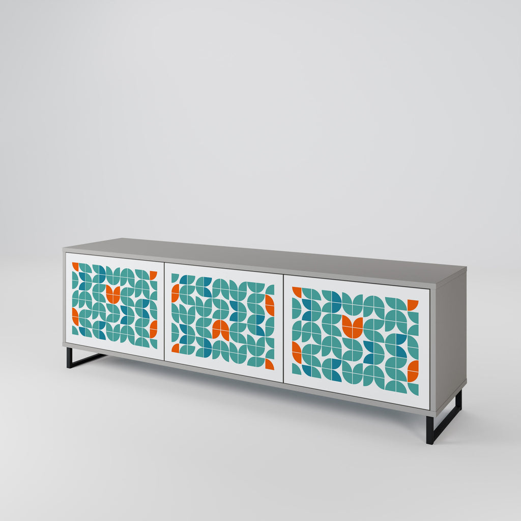 BE THE CHANGE TV-Lowboard mit 3 Türen in Grau