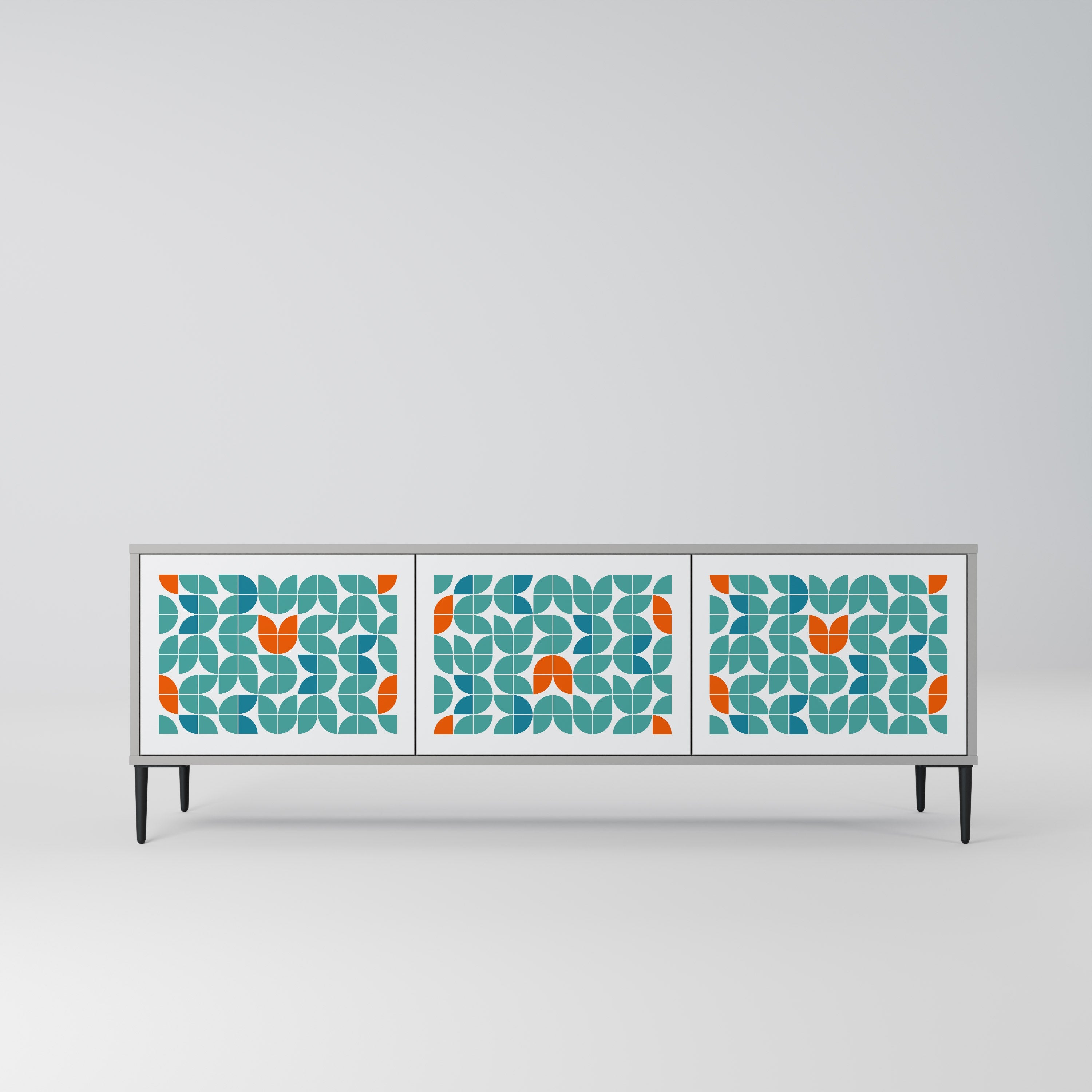 BE THE CHANGE TV-Lowboard mit 3 Türen in Grau