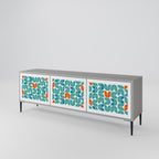 BE THE CHANGE TV-Lowboard mit 3 Türen in Grau