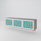 BE THE CHANGE TV-Lowboard mit 3 Türen in Grau