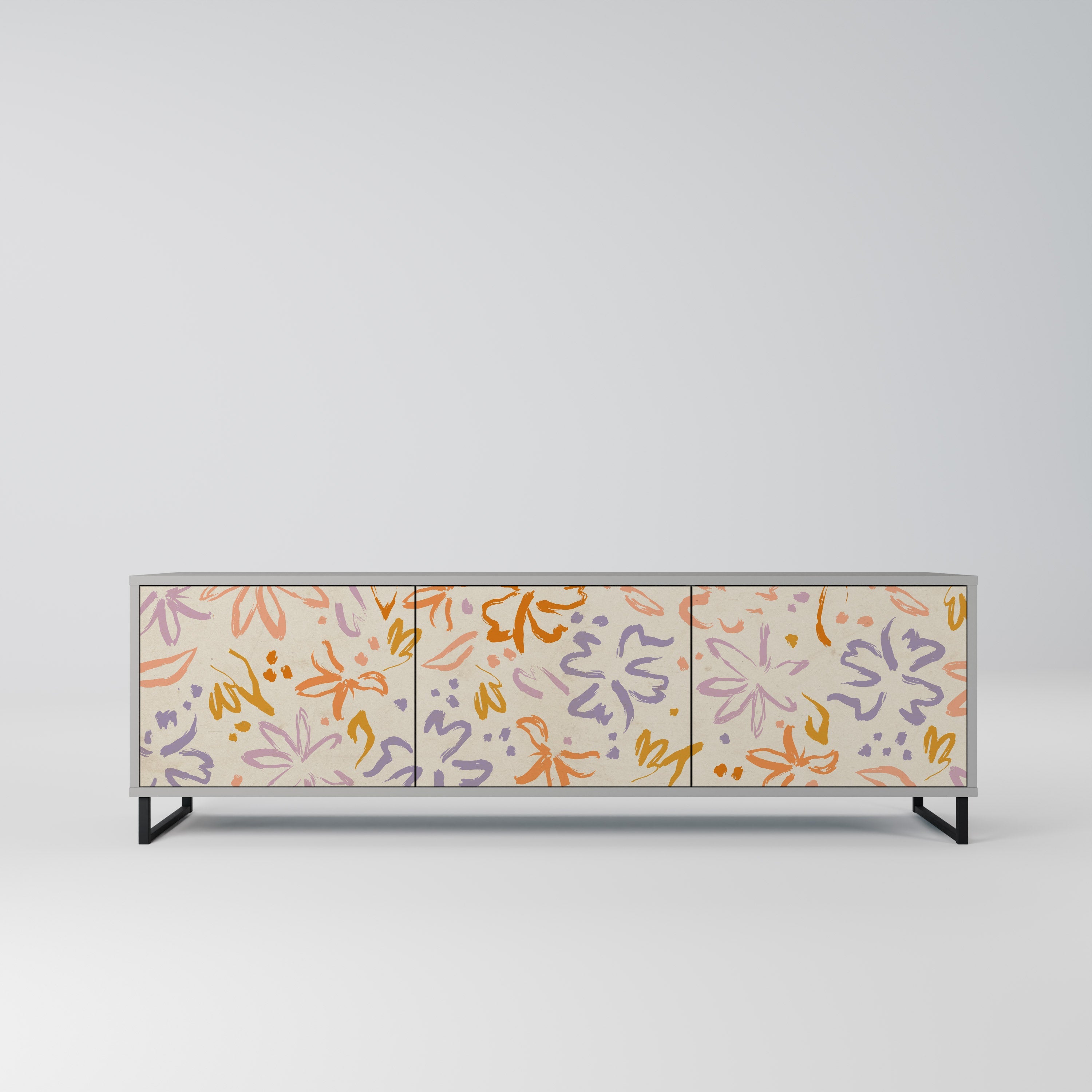 SPRING WHIMSY TV-Lowboard mit 3 Türen in Grau