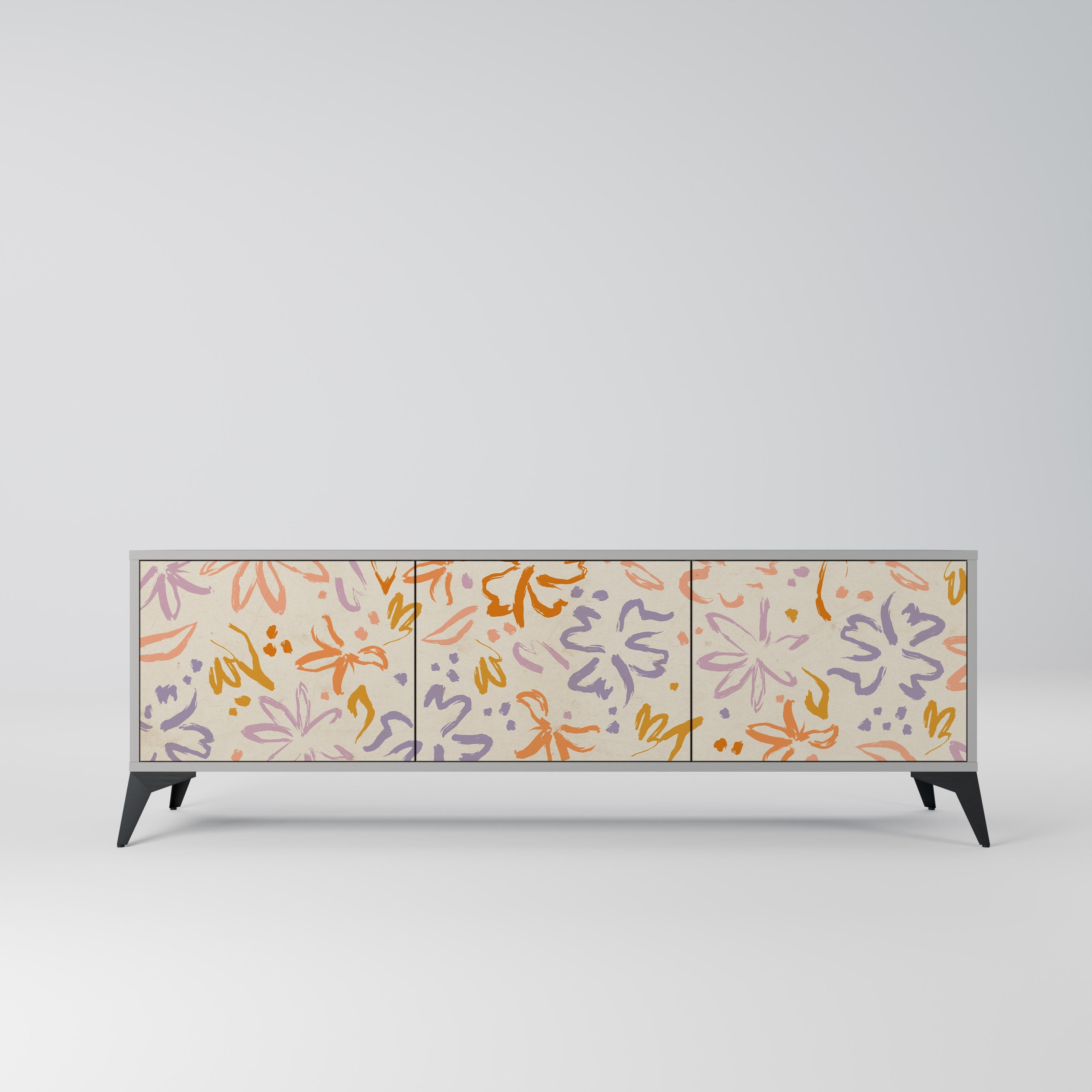 SPRING WHIMSY TV-Lowboard mit 3 Türen in Grau