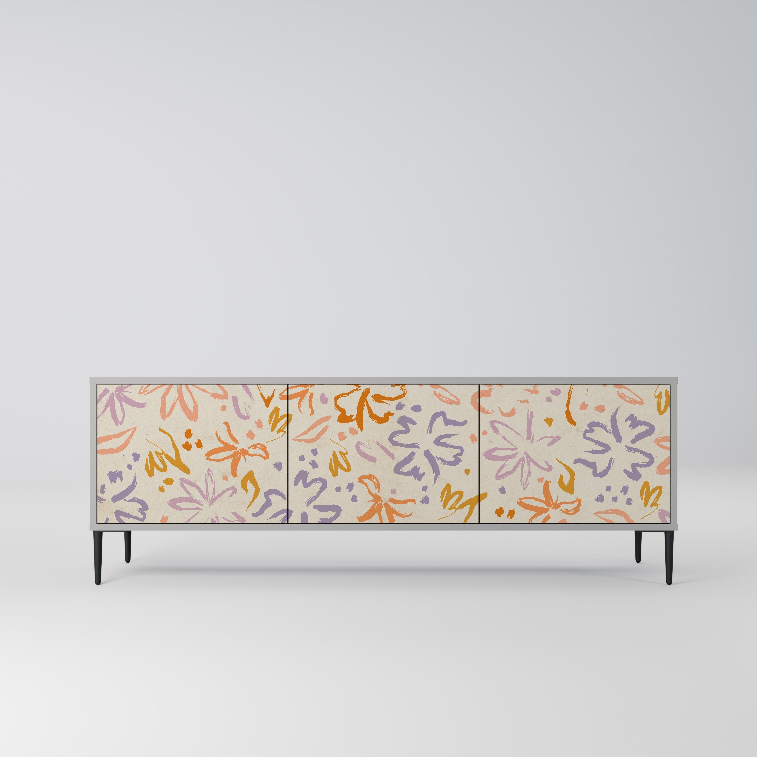 SPRING WHIMSY TV-Lowboard mit 3 Türen in Grau