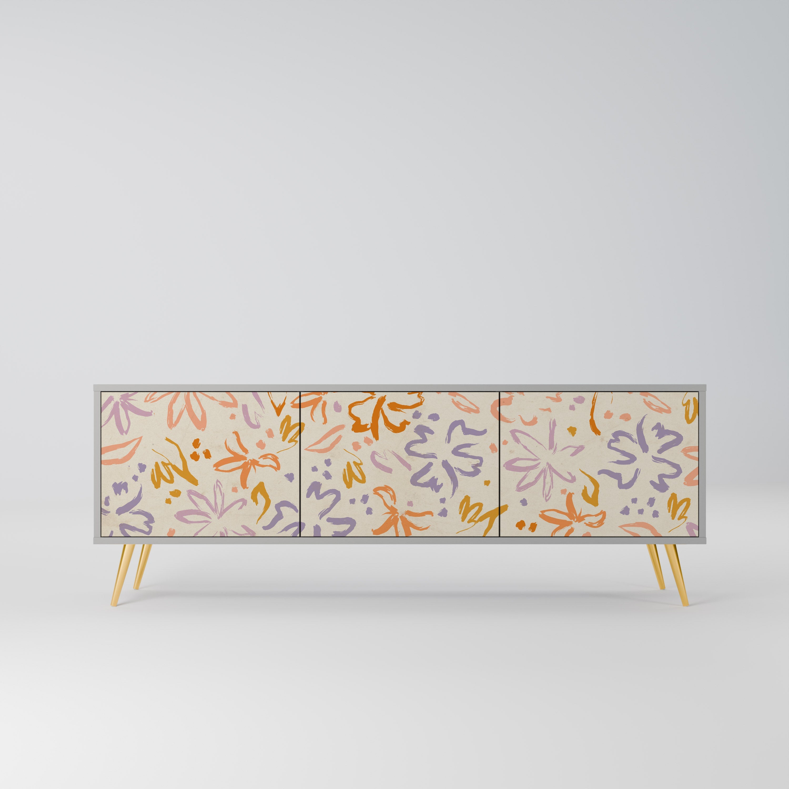 SPRING WHIMSY TV-Lowboard mit 3 Türen in Grau