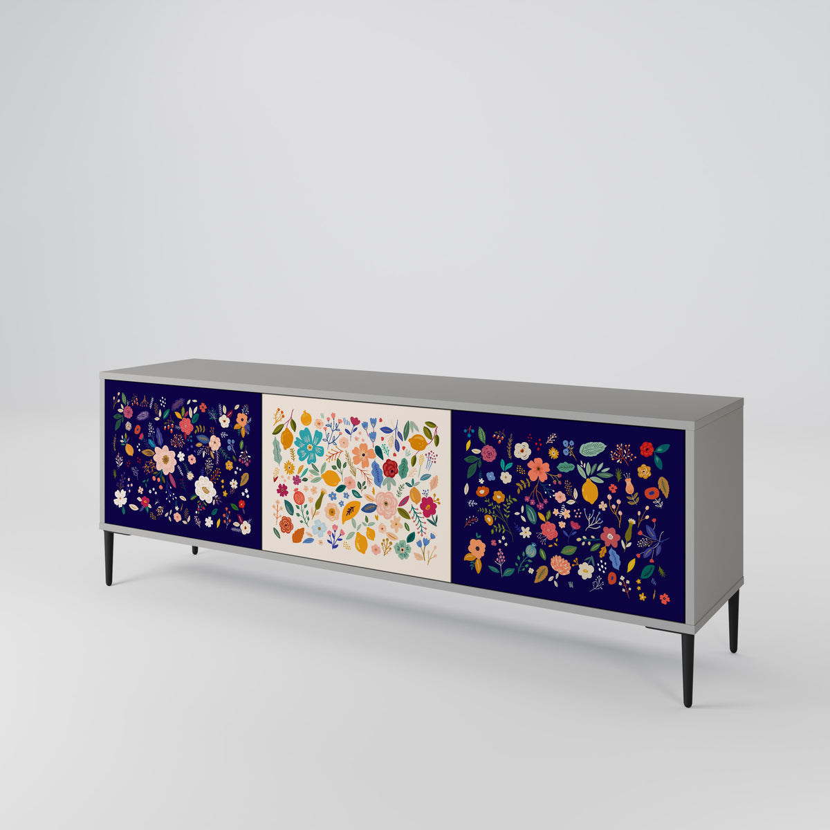 FLORAL COMBINATION 3-türiges TV-Lowboard