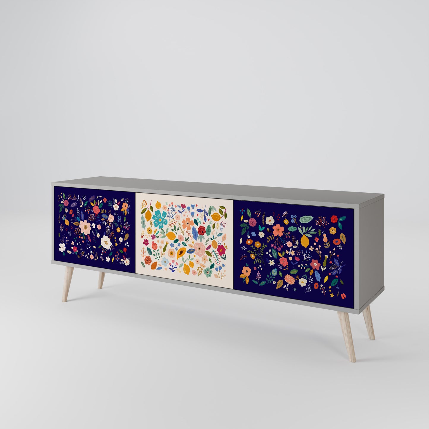 FLORAL COMBINATION 3-türiges TV-Lowboard