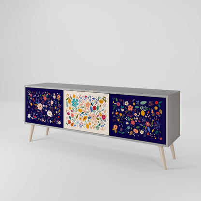 FLORAL COMBINATION 3-türiges TV-Lowboard