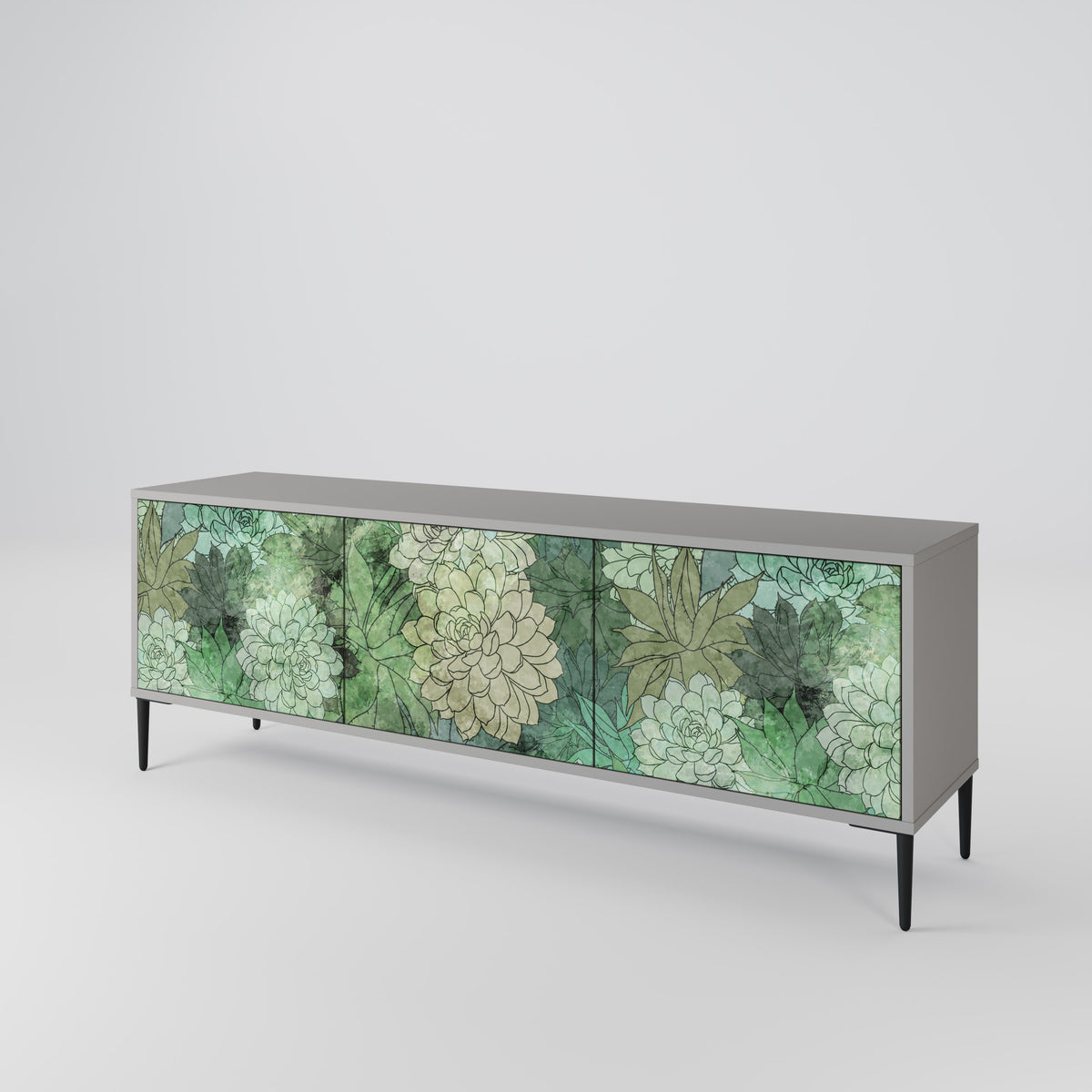 SUCCULENT CLUSTER 3-türiges TV-Lowboard