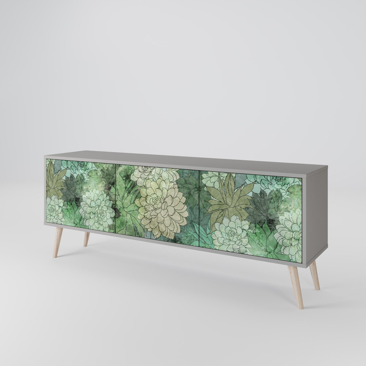 SUCCULENT CLUSTER 3-türiges TV-Lowboard