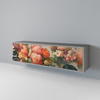 STYLISH BEAUTY 3-Door TV Stand in Grey Finish