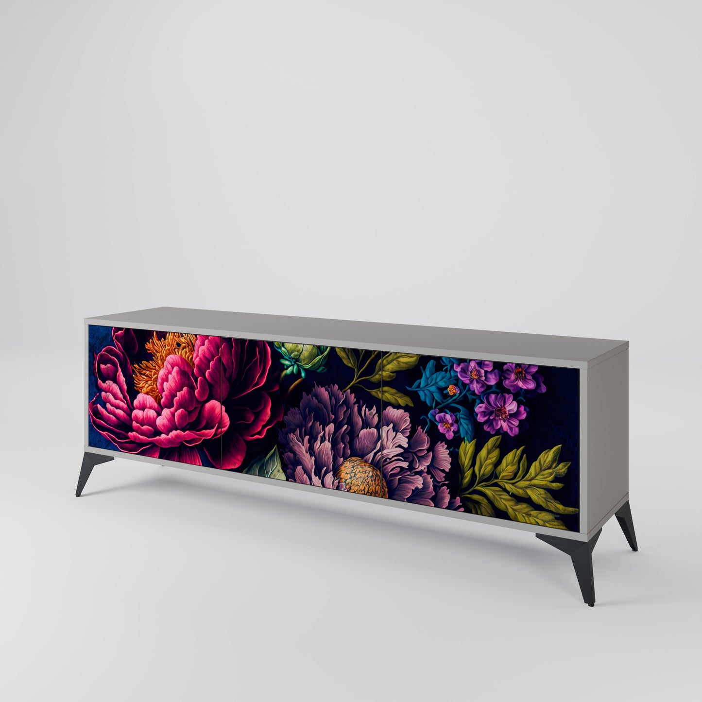 BLOOMING ELEGANCE 3-türiges TV-Lowboard