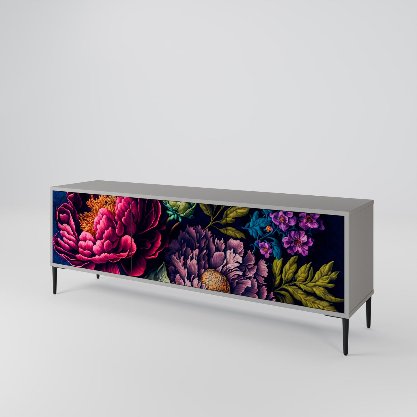 BLOOMING ELEGANCE 3-türiges TV-Lowboard