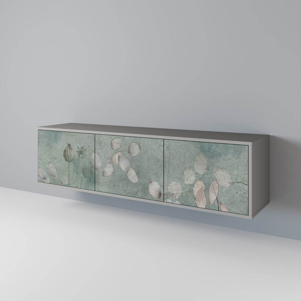 NIGHT LADY TV-Lowboard mit 3 Türen in Grau