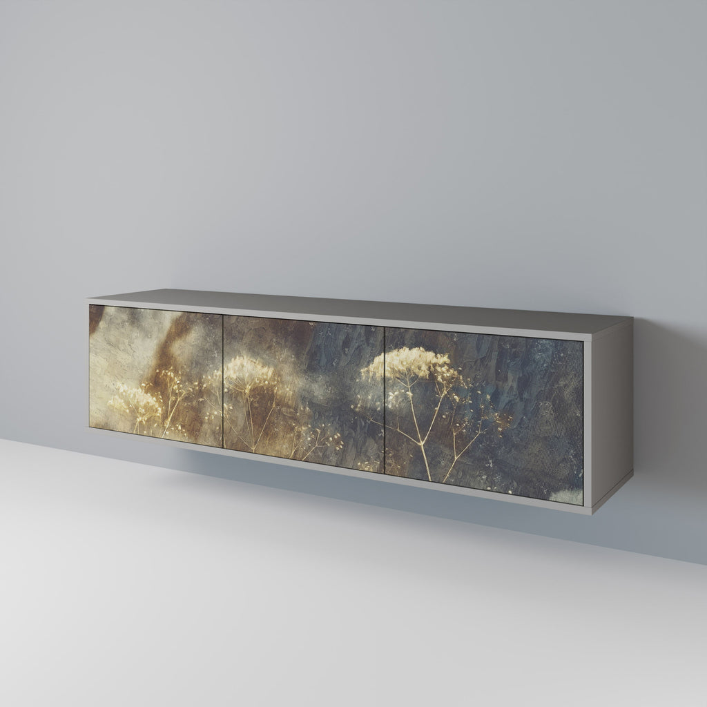 GENTLE POWER TV-Lowboard mit 3 Türen in Grau