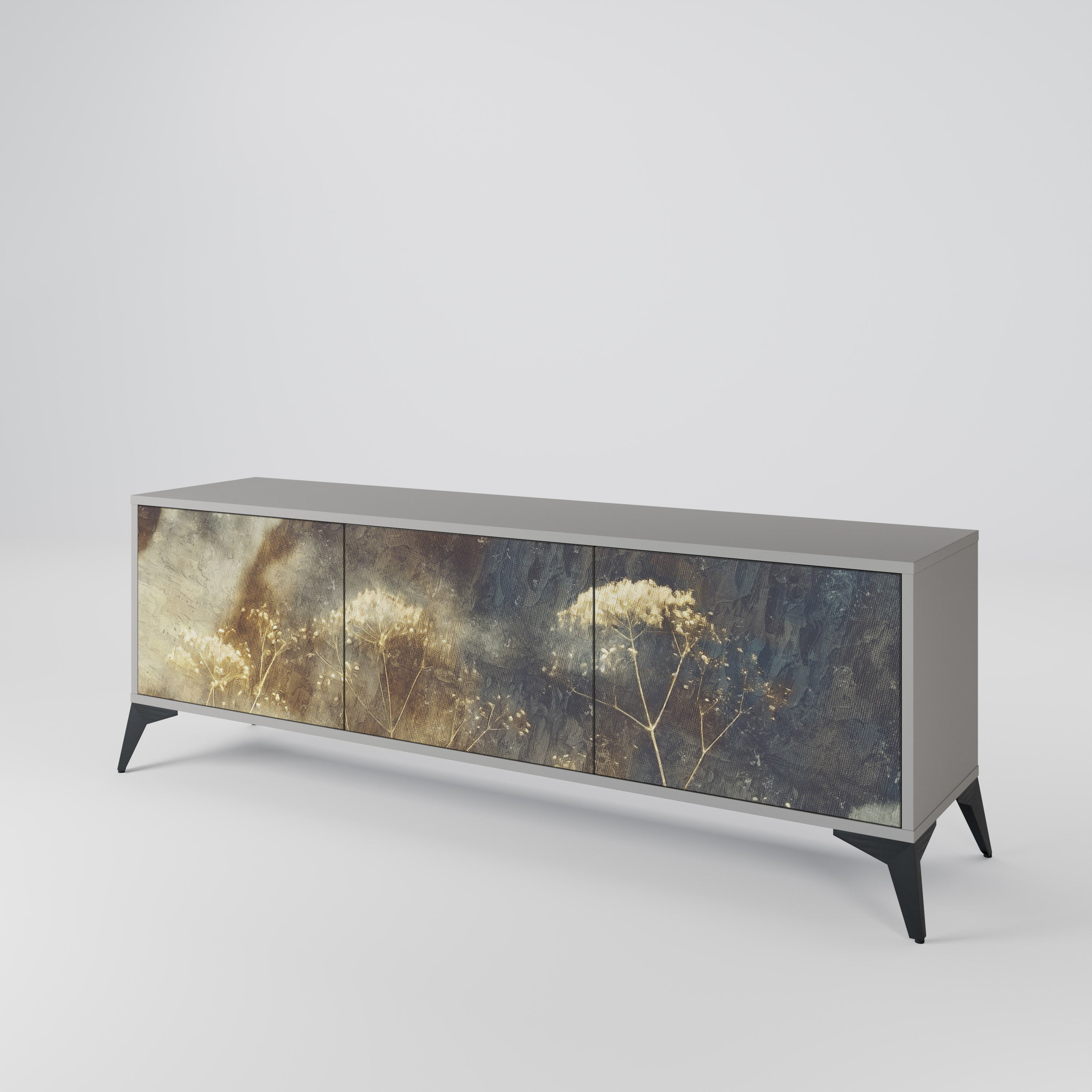 GENTLE POWER 3-Door TV Cabinet