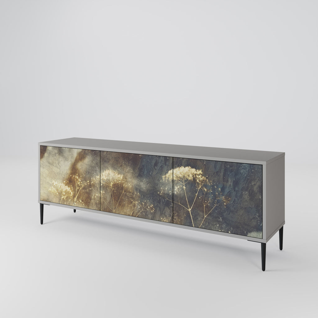 GENTLE POWER TV-Lowboard mit 3 Türen in Grau
