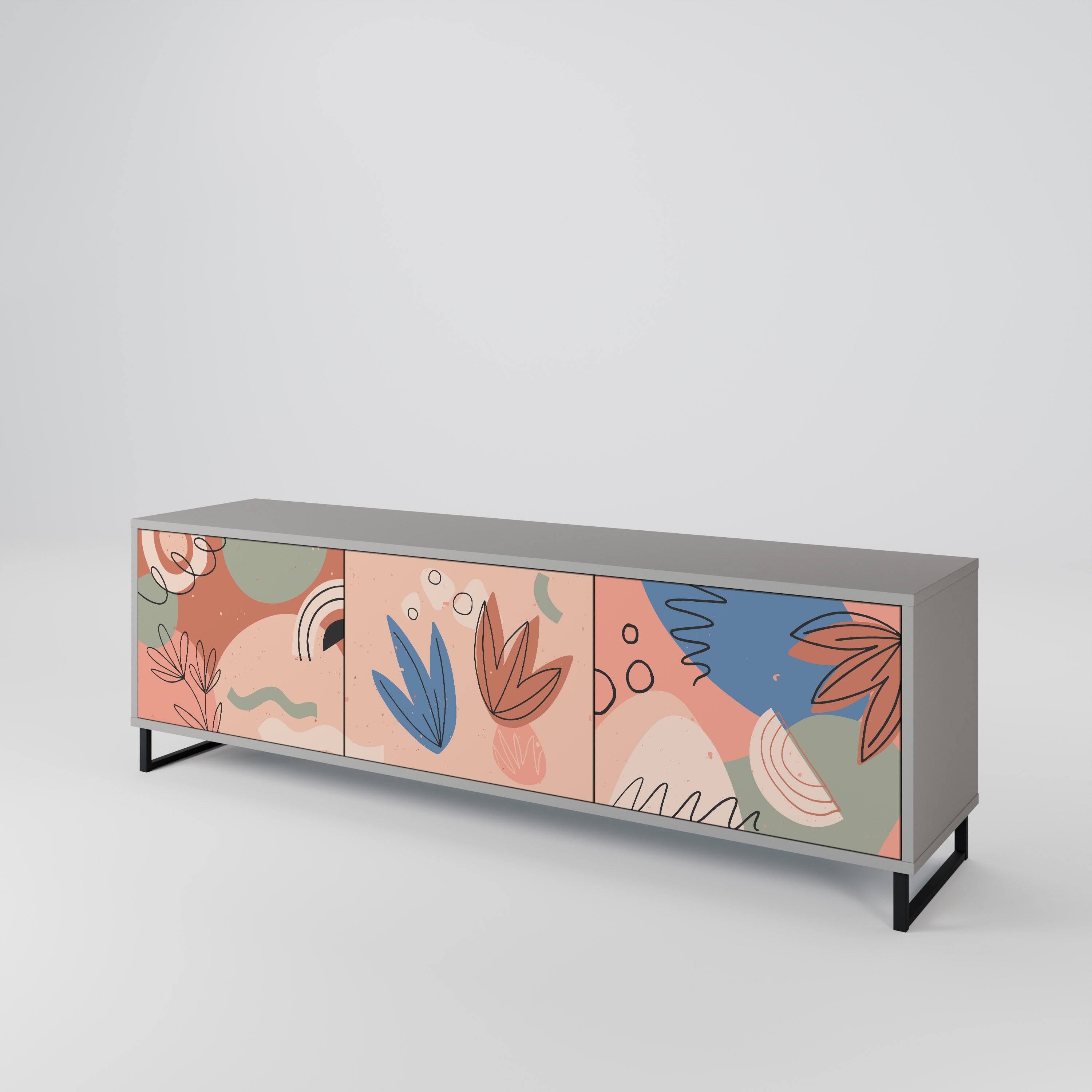PASTEL DESTINY 3-Door TV Cabinet