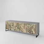 HERBAL GRACE TV-Lowboard mit 3 Türen in Grau