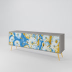 DAISY LUXE TV-Lowboard mit 3 Türen in Grau