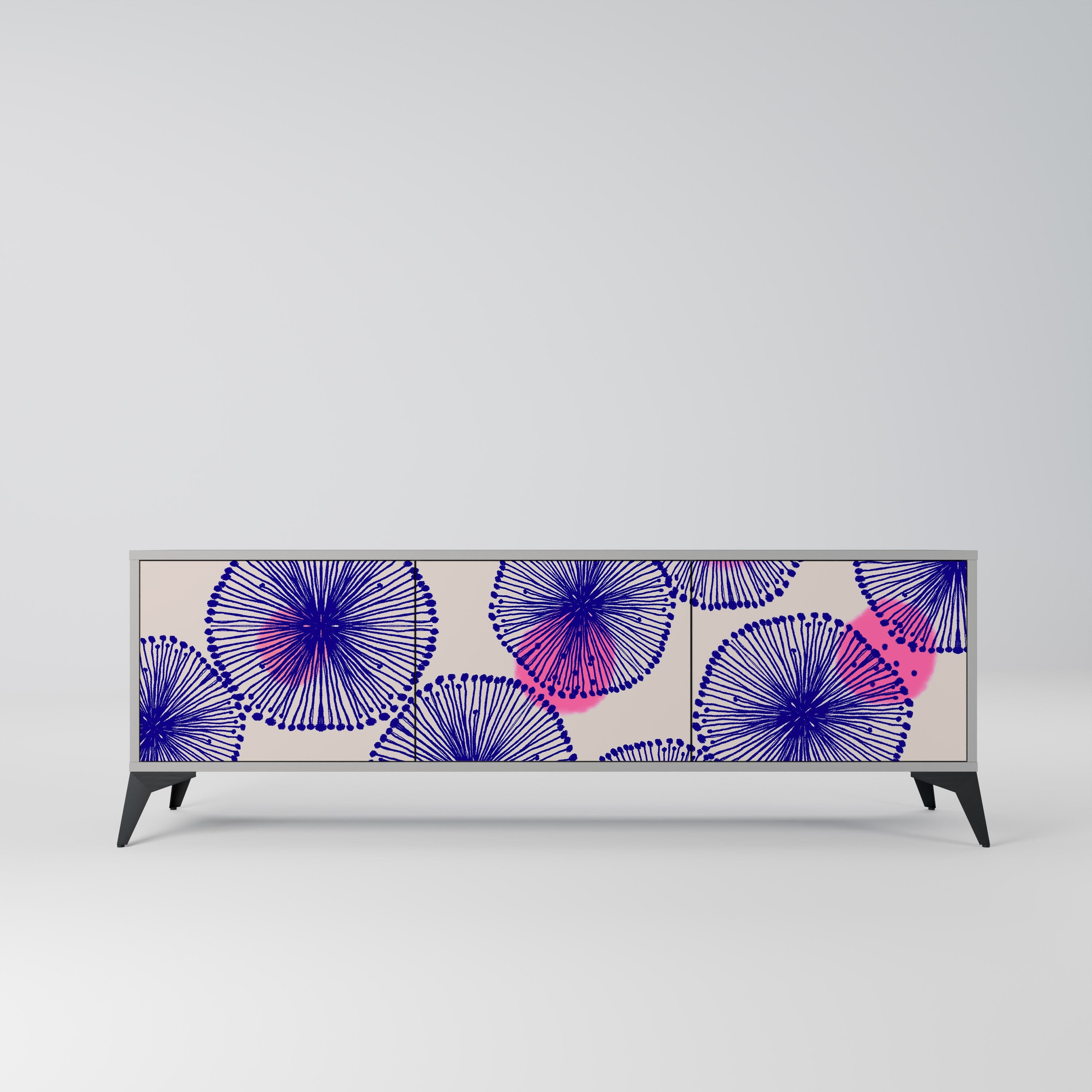 MAGIC NATURE TV-Lowboard mit 3 Türen in Grau