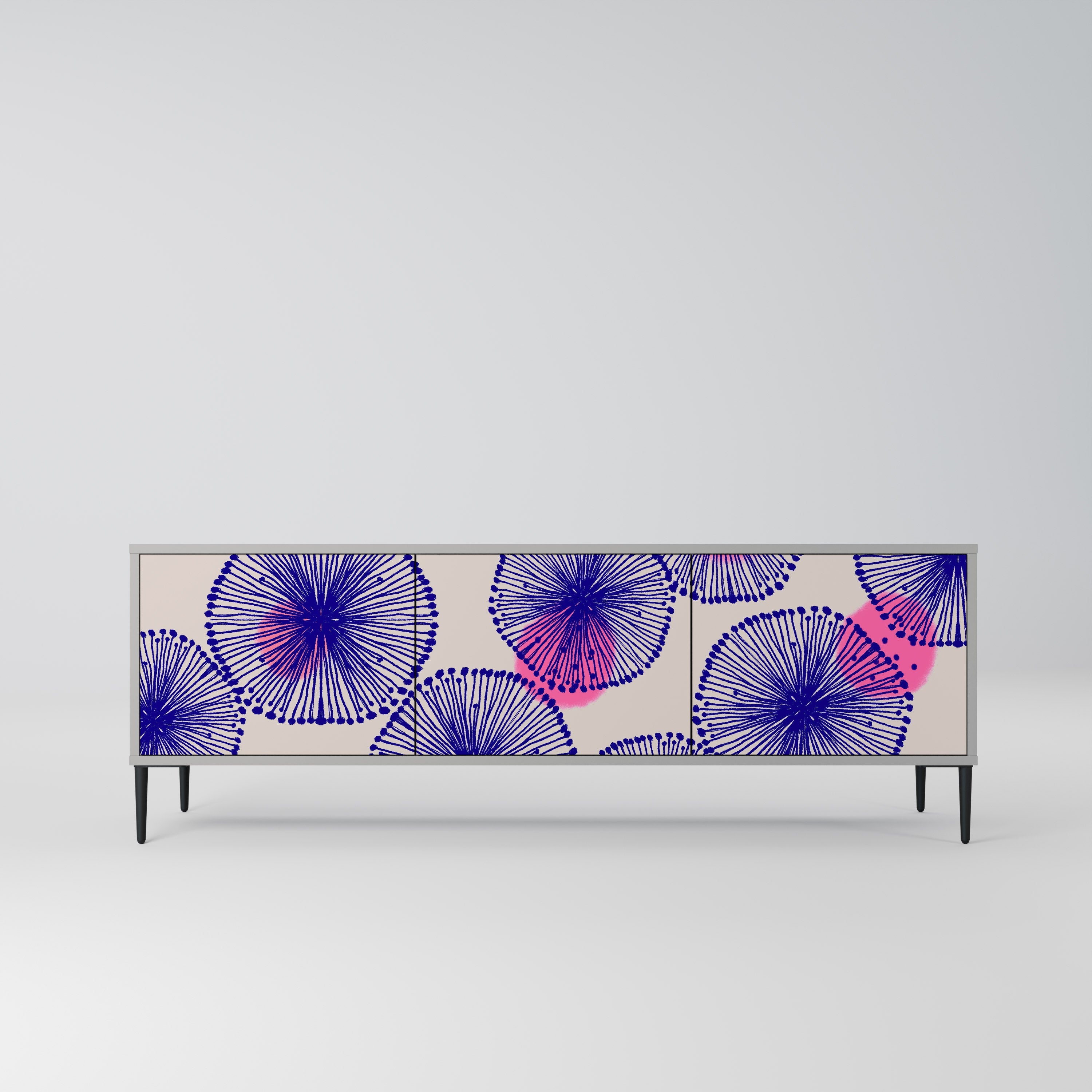 MAGIC NATURE TV-Lowboard mit 3 Türen in Grau