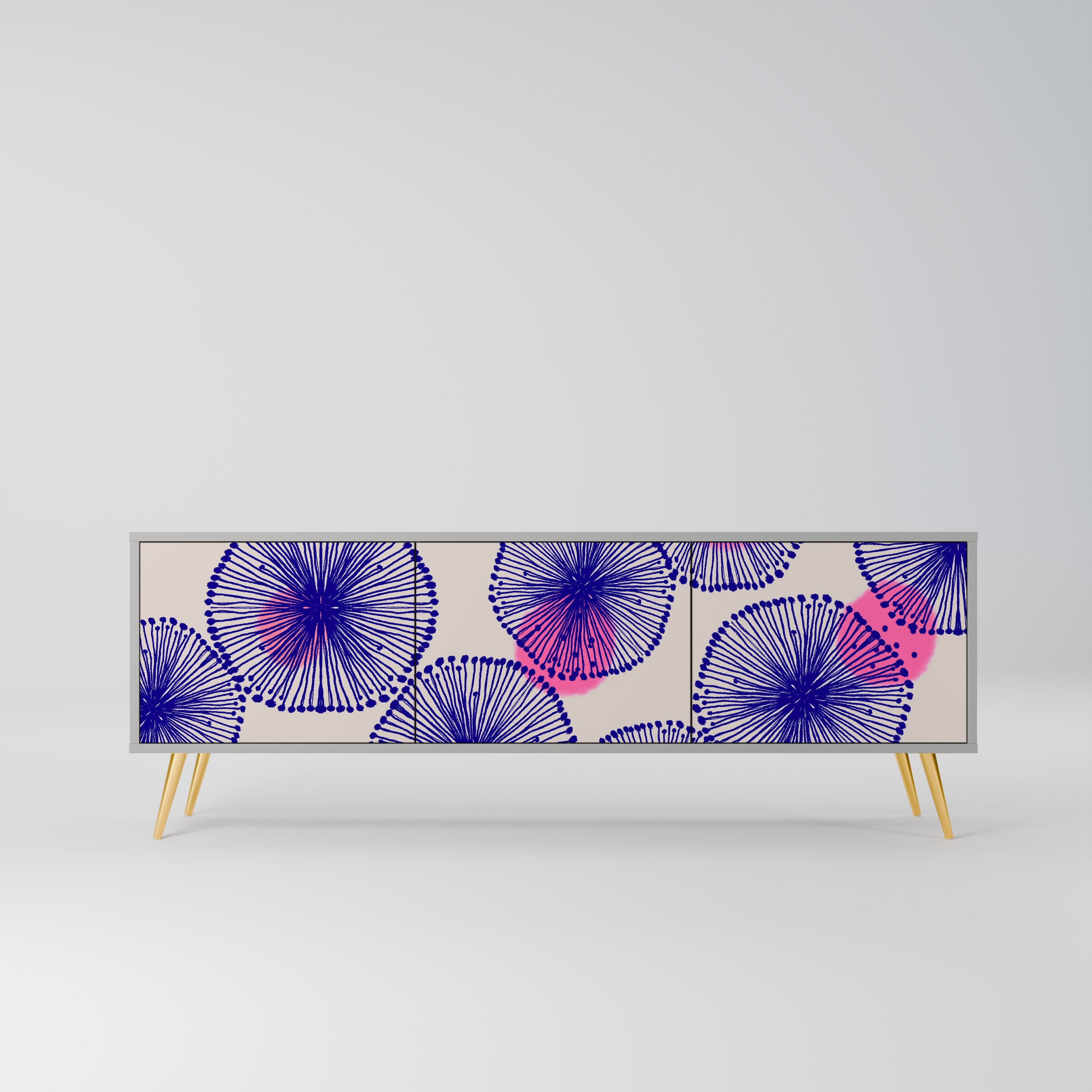 MAGIC NATURE TV-Lowboard mit 3 Türen in Grau