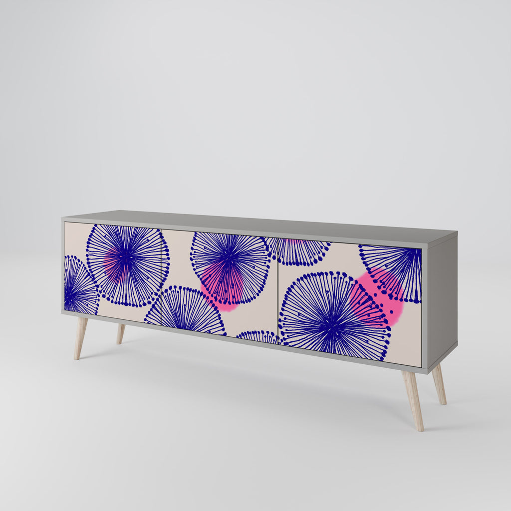 MAGIC NATURE TV-Lowboard mit 3 Türen in Grau