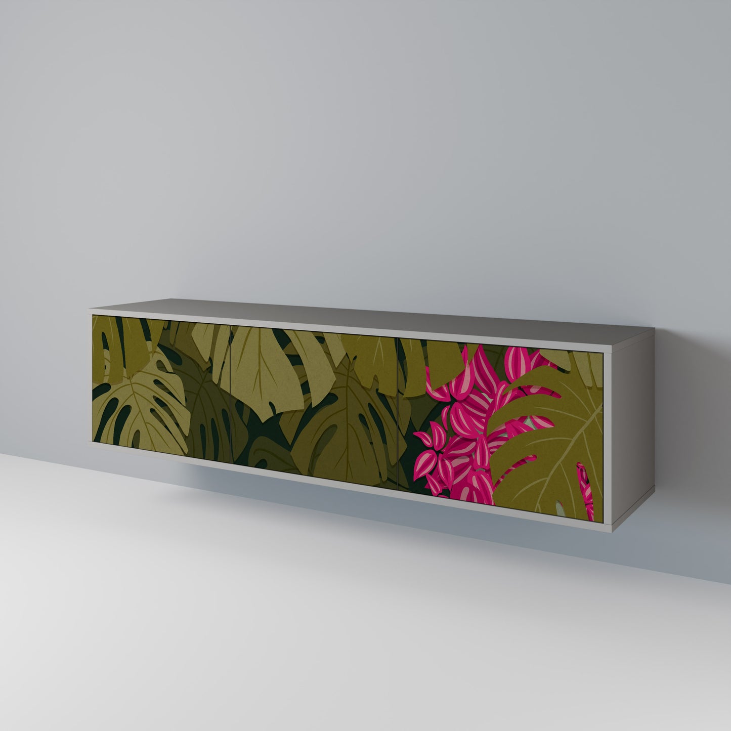 TROPICAL BEAUTY 3-türiges TV-Lowboard