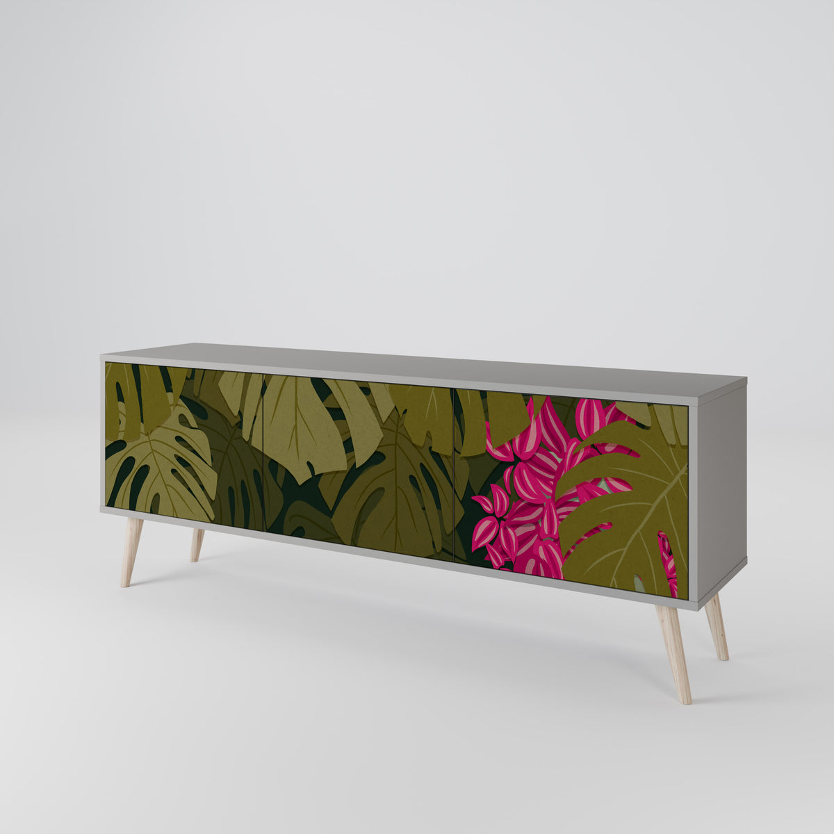 TROPICAL BEAUTY 3-türiges TV-Lowboard