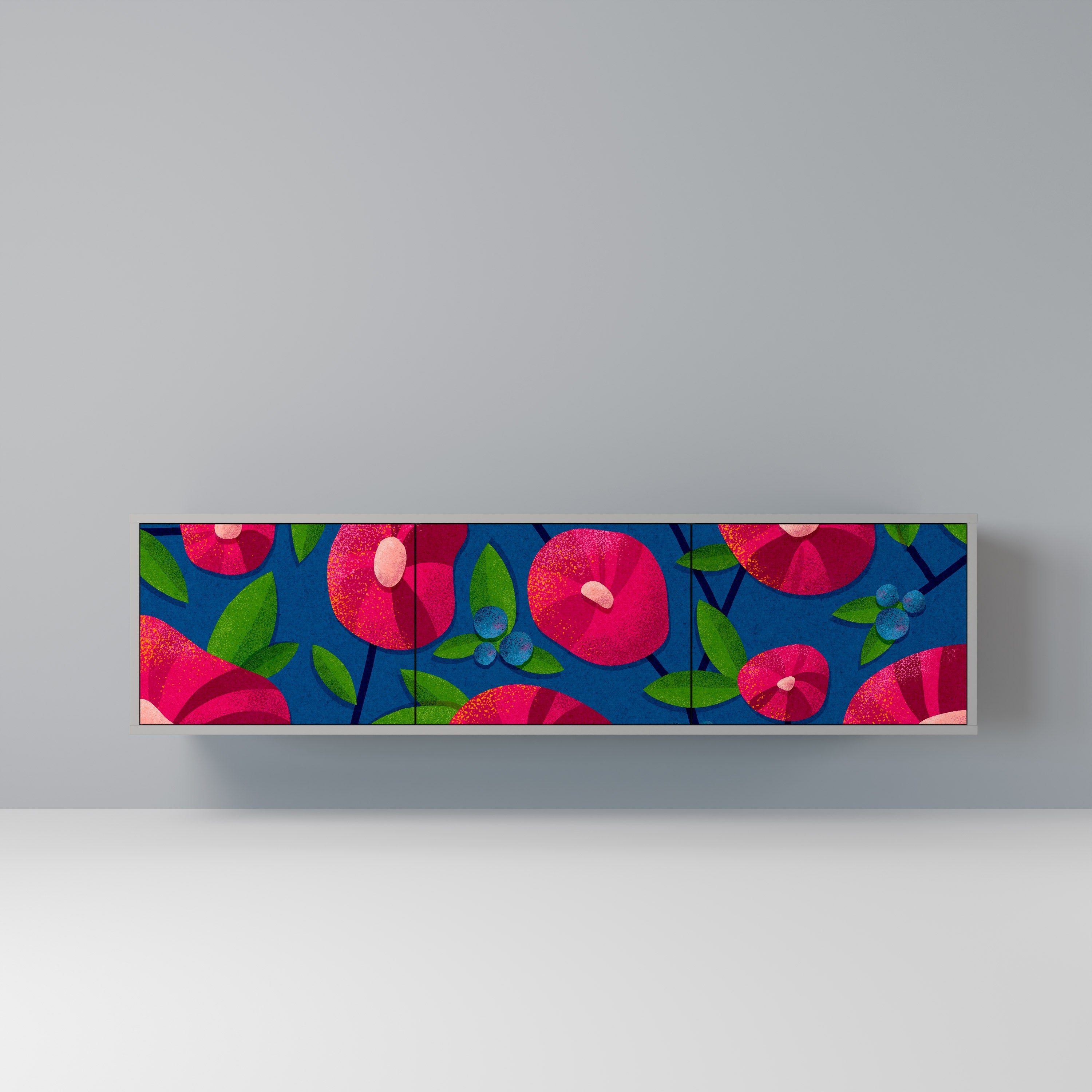 SPRING THOUGHTS TV-Lowboard mit 3 Türen in Grau