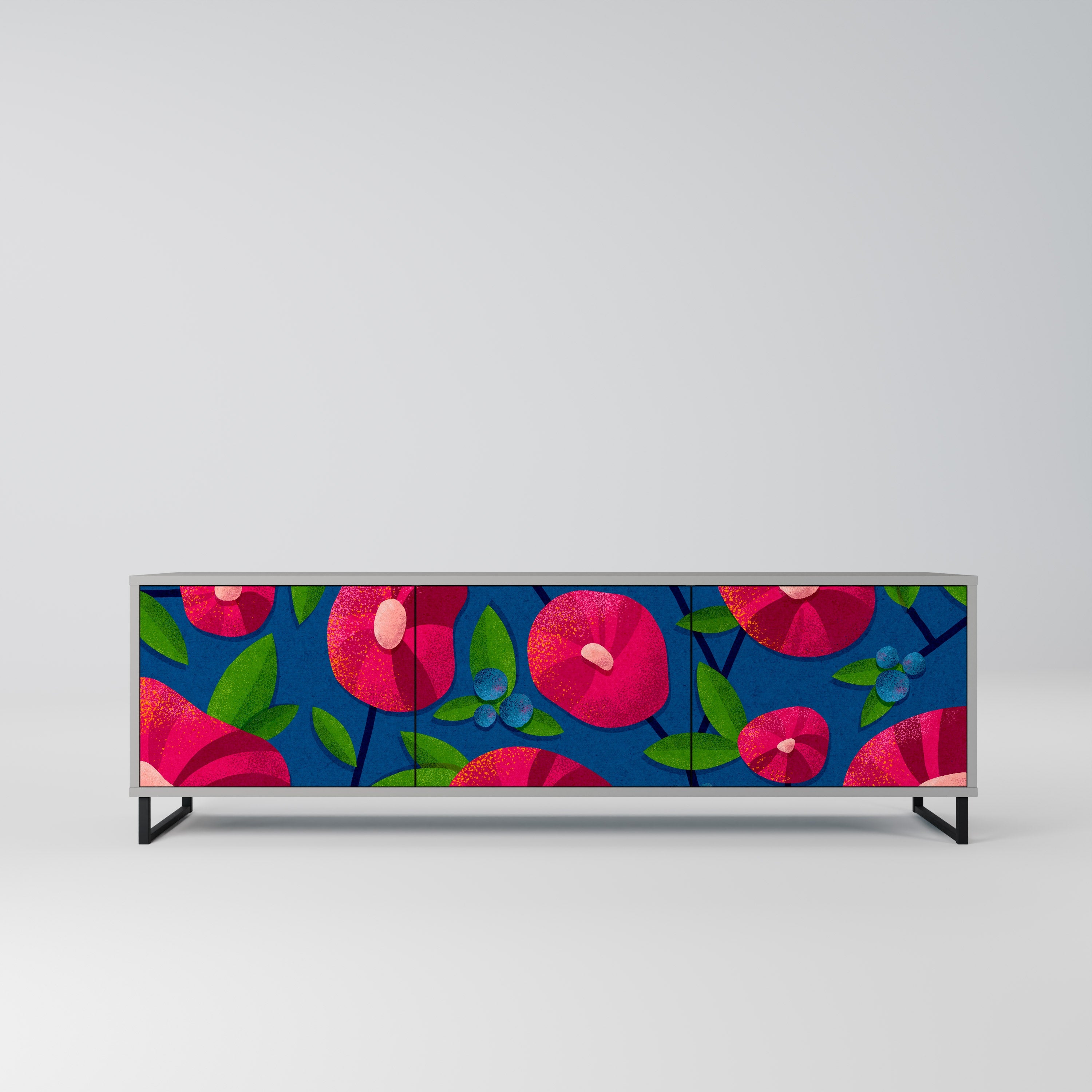 SPRING THOUGHTS TV-Lowboard mit 3 Türen in Grau