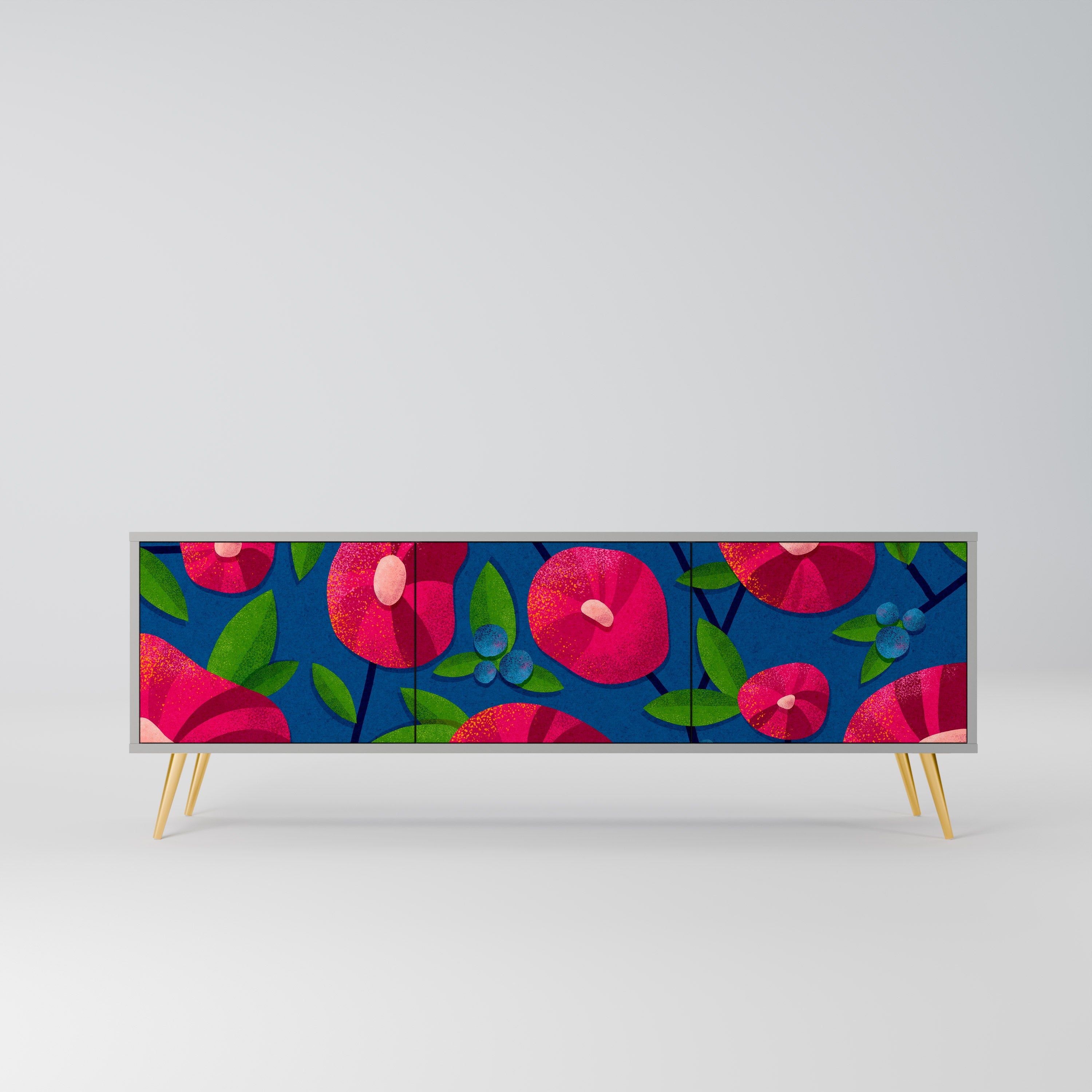 SPRING THOUGHTS TV-Lowboard mit 3 Türen in Grau