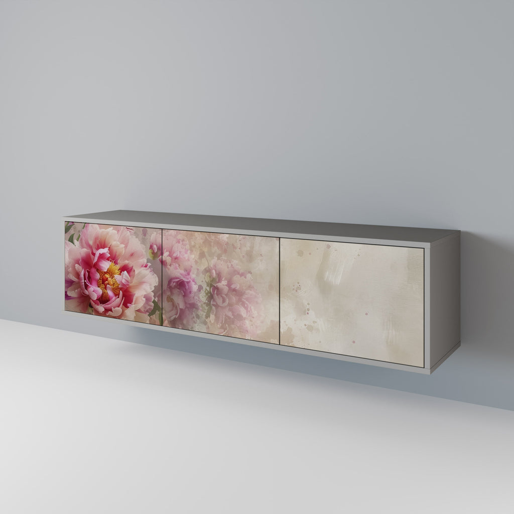 PEONY WHISPER TV-Lowboard mit 3 Türen in Grau