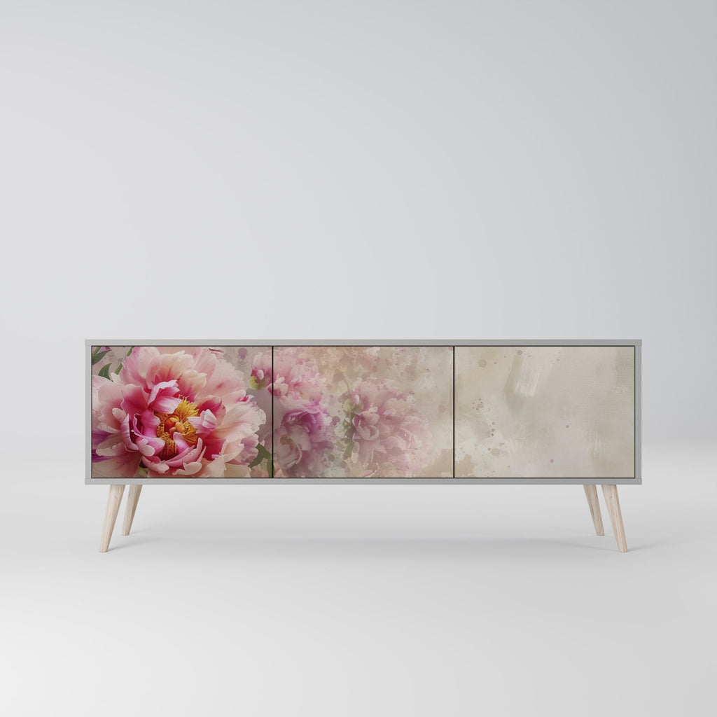 PEONY WHISPER TV-Lowboard mit 3 Türen in Grau