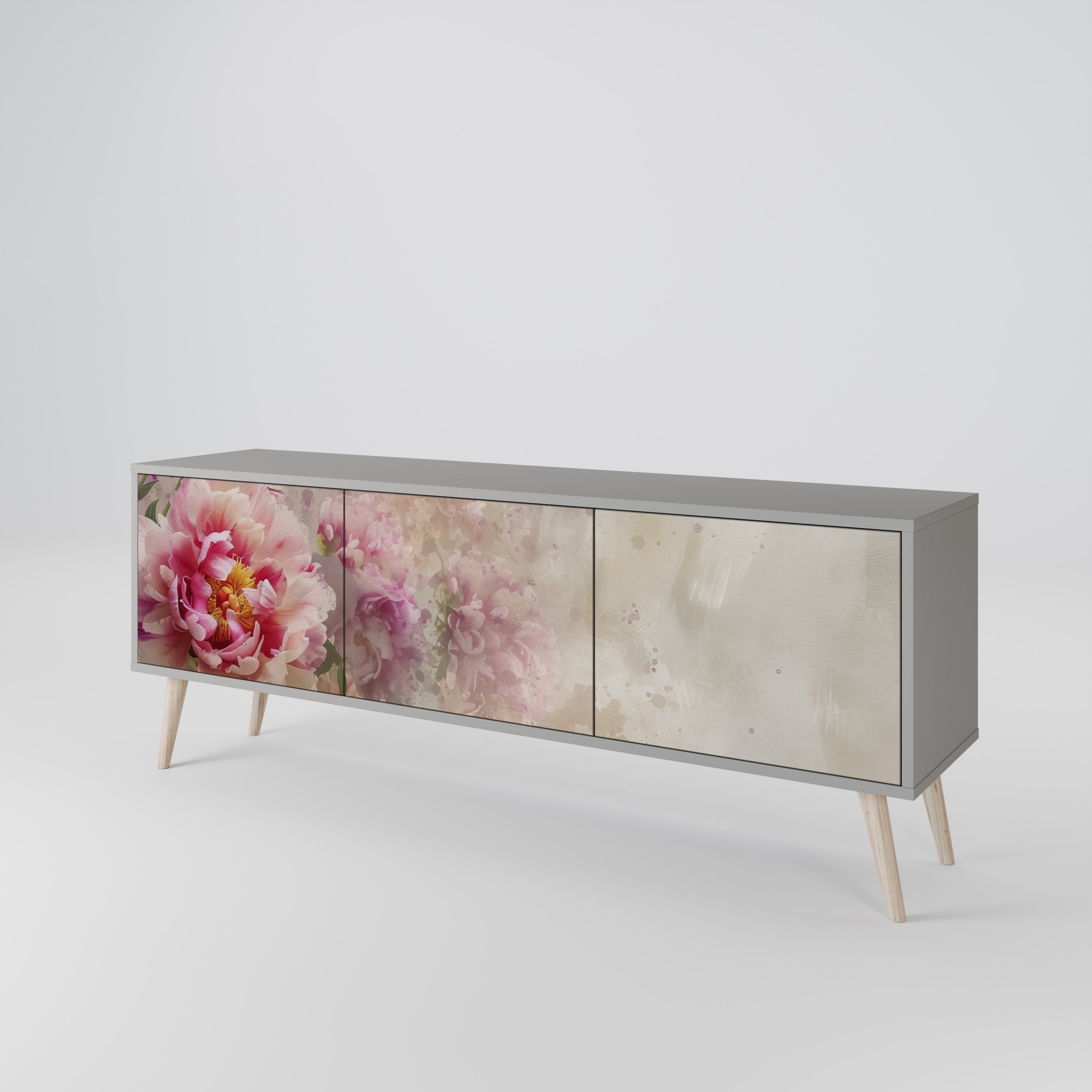 PEONY WHISPER 3-Door TV Cabinet