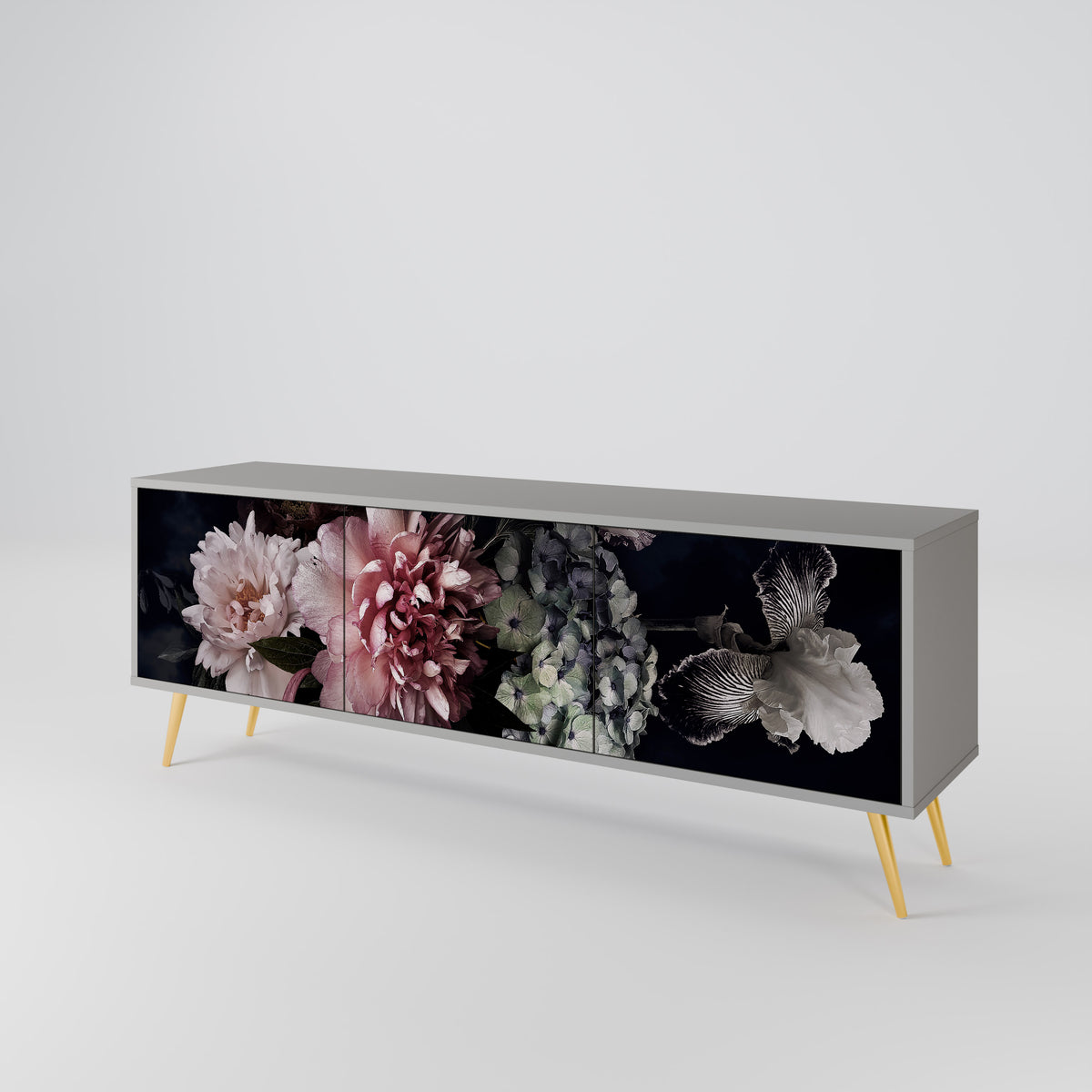 PURE BLOSSOM 3-türiges TV-Lowboard