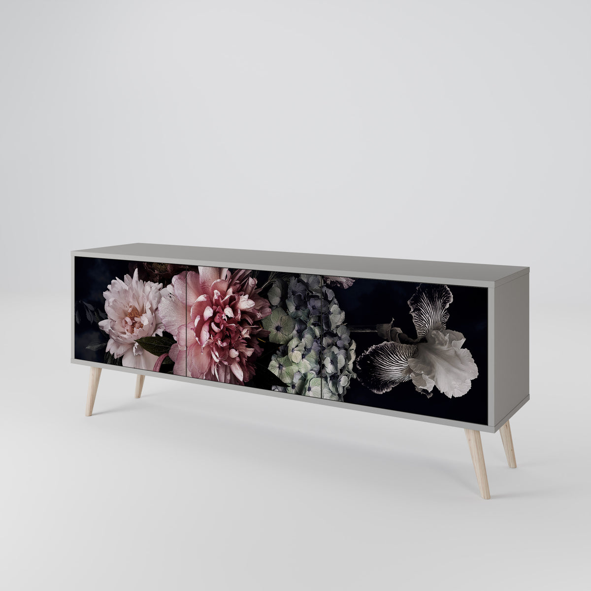 PURE BLOSSOM 3-türiges TV-Lowboard