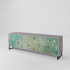 BLOOMING CHARM TV-Lowboard mit 3 Türen in Grau