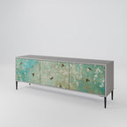 BLOOMING CHARM TV-Lowboard mit 3 Türen in Grau