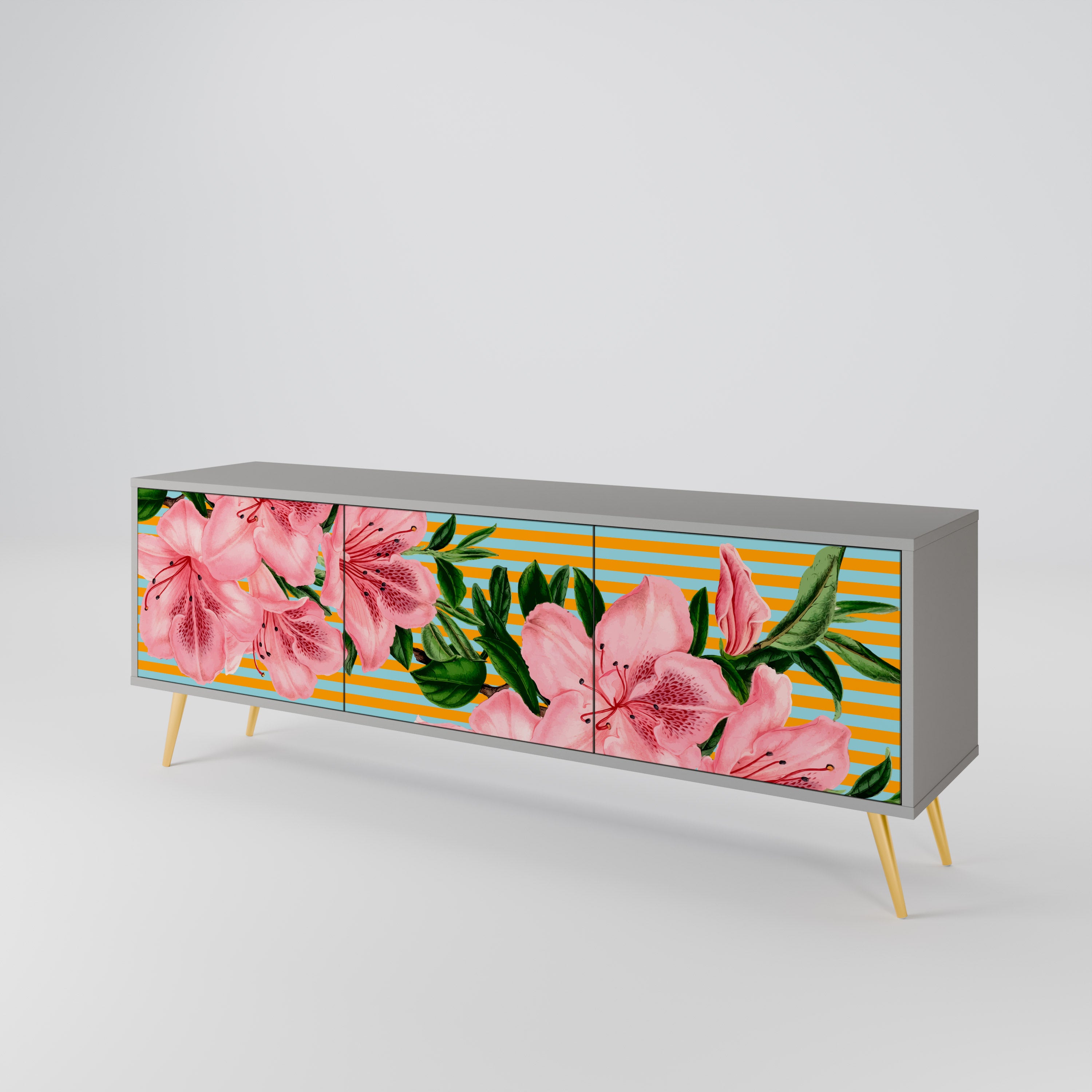 FRAGILE BEAUTY 3-Door TV Cabinet