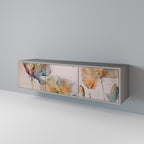 SOFTEN POPPY TV-Lowboard mit 3 Türen in Grau