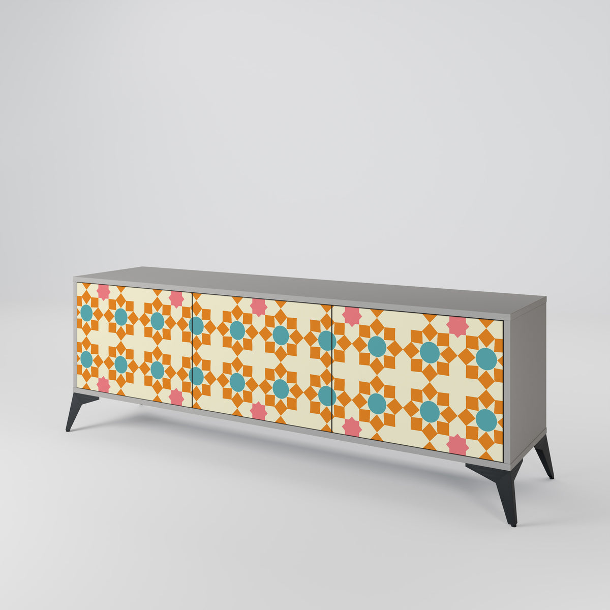 FLORAL DECOR 3-türiges TV-Lowboard