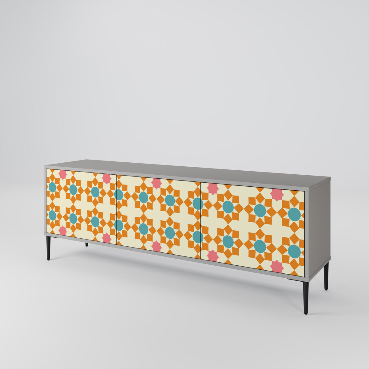 FLORAL DECOR 3-türiges TV-Lowboard