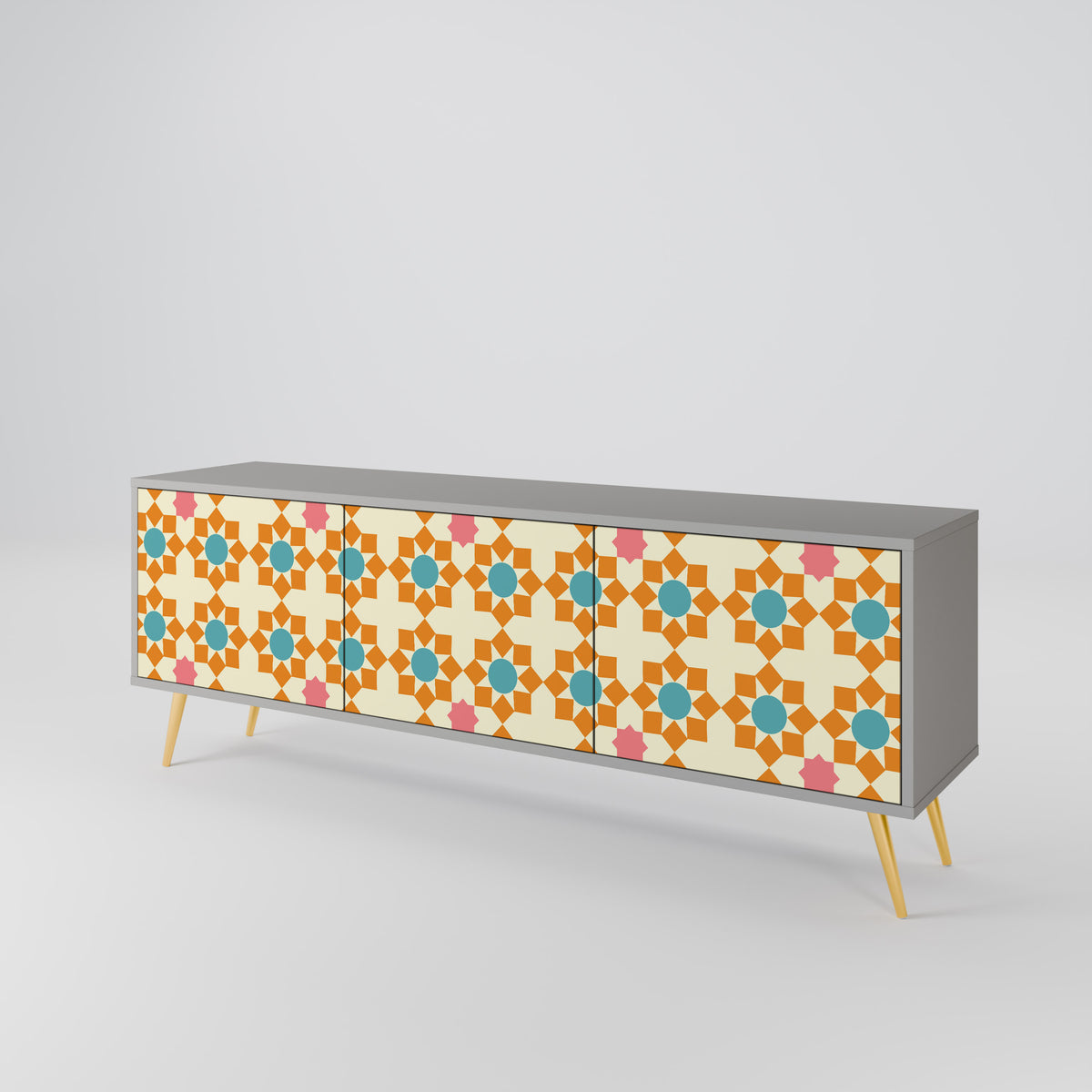 FLORAL DECOR 3-türiges TV-Lowboard