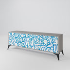 BLOOMY MORNING TV-Lowboard mit 3 Türen in Grau